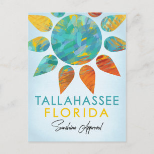 Cartão Postal Tallahassee Florida Sunshine Viagem