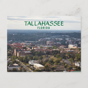Cartão Postal Tallahassee, Florida, vista aérea da cidade