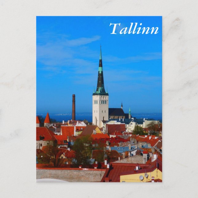 Cartão Postal Tallinn, Estônia (Frente)