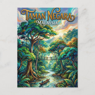 Cartão Postal Taman Negara Malásia