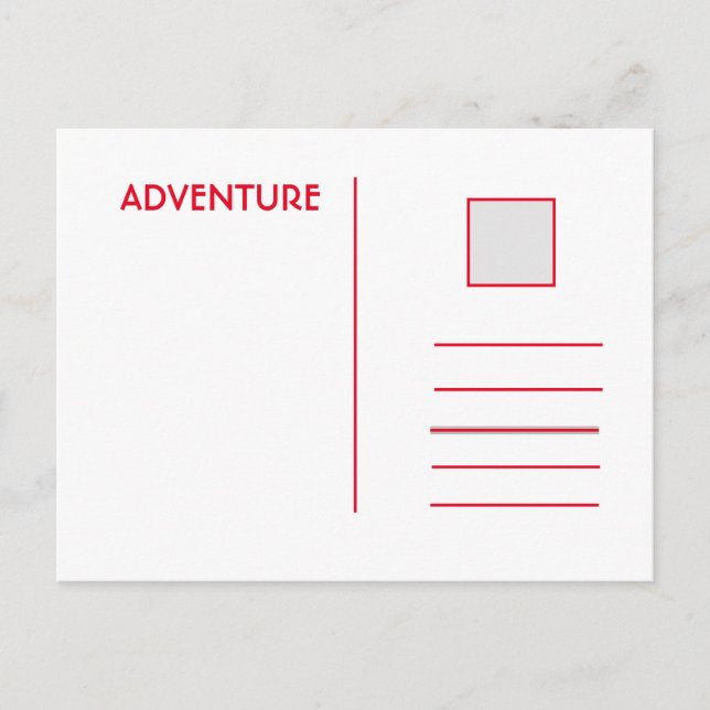 Cartão Postal, Tamanho: Cartão Postal Padrão, Pape (Frente)