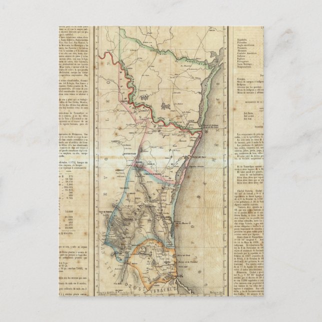 Cartão Postal Tamaulipas, México (Frente)