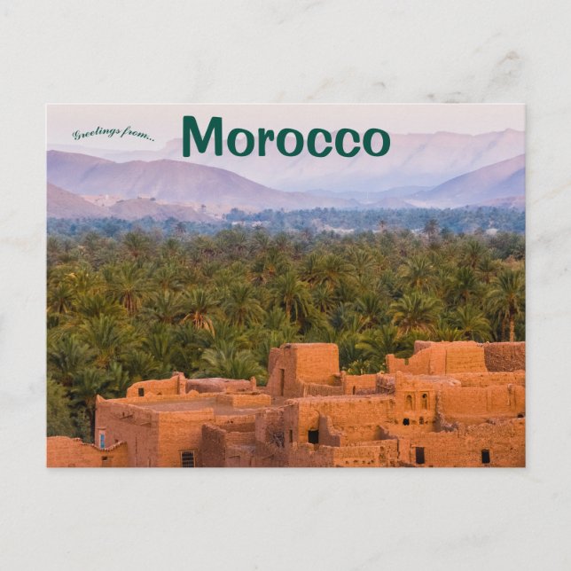 Cartão postal Tamnougalt Marrocos (Frente)