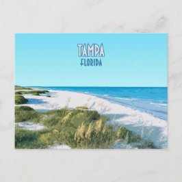 Cartão Postal Tampa Beach Florida Vintage