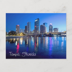 Cartão Postal Tampa, Flórida ao amanhecer