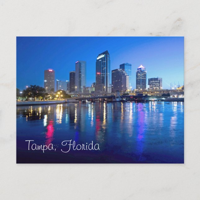 Cartão Postal Tampa, Flórida ao amanhecer (Frente)