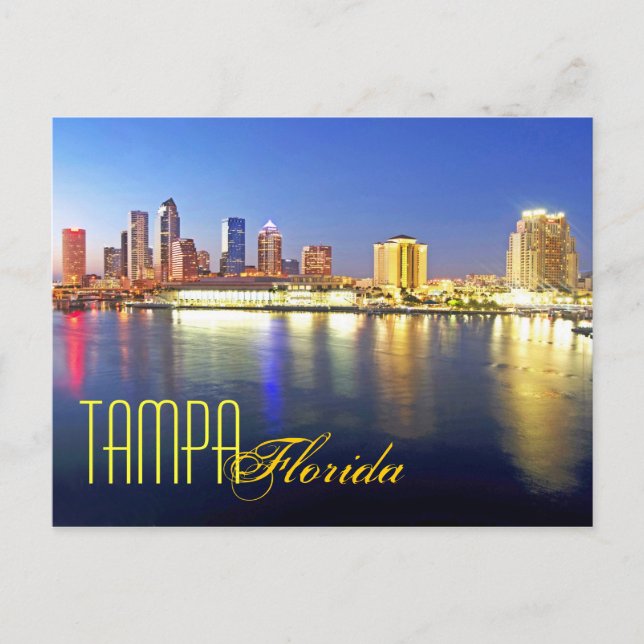 Cartão Postal Tampa, Flórida, EUA (Frente)