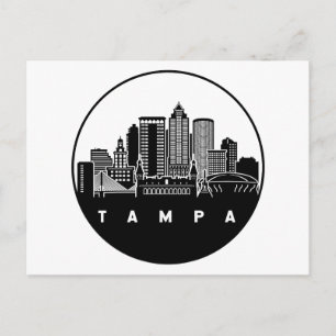 Cartão Postal Tampa Florida Skyline