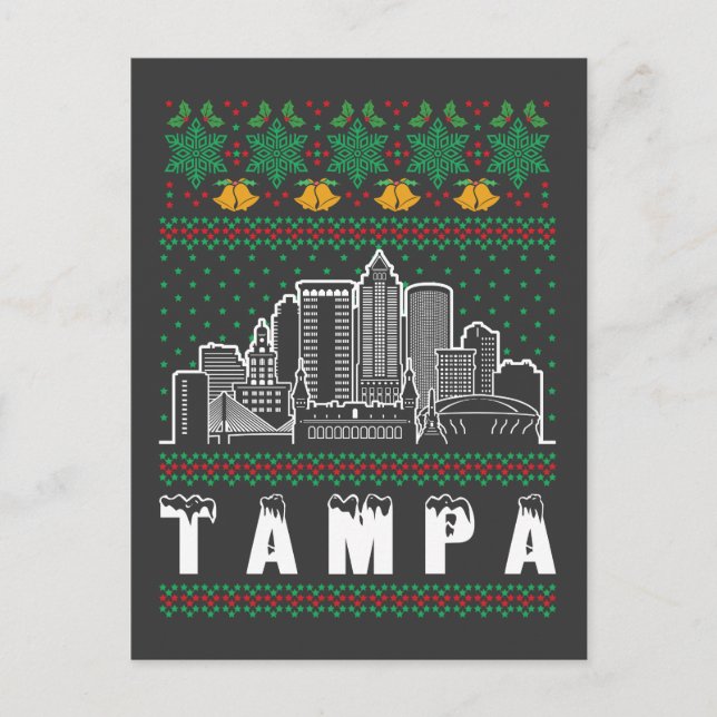 Cartão Postal Tampa Florida Ugly Christmas (Frente)