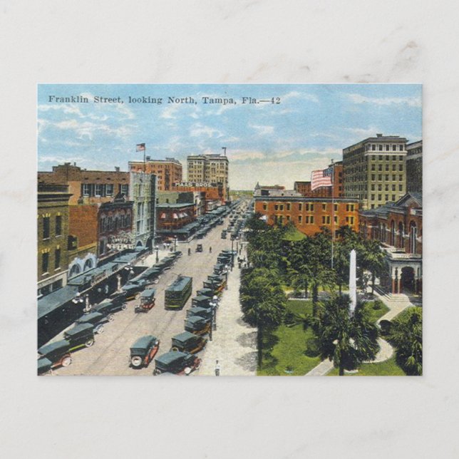 Cartão Postal Tampa - Rua Franklin (Frente)