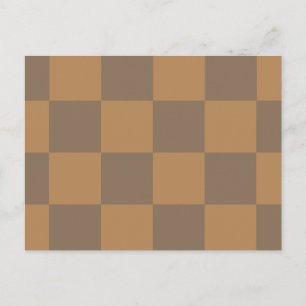 Cartão Postal Tan e teste padrão cinzento do azulejo