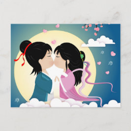 Cartão Postal Tanabata Vaqueiro e Tecelã