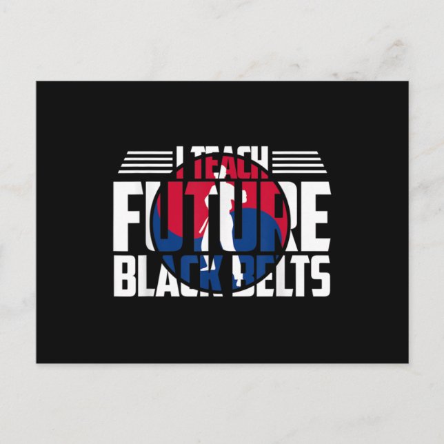 Cartão Postal Tang Soo Do Instructor Martial Arts Teacher Korean (Frente)