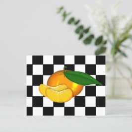 CARTÃO POSTAL TANGERINA NO TABULEIRO DE DAMAS