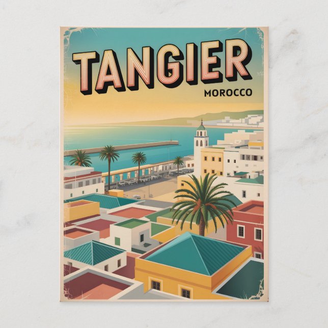 Cartão Postal Tangier Vintage (Frente)