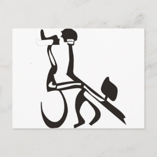 Cartão Postal Tango com Letras Hebraicas
