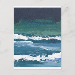 Cartão Postal Tango do Mar Ocean Waves Beach Decor