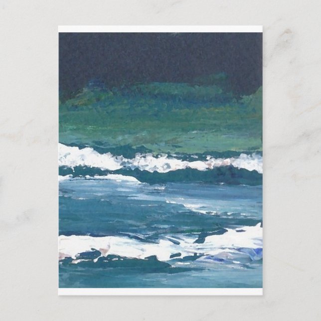 Cartão Postal Tango do Mar Ocean Waves Beach Decor (Frente)