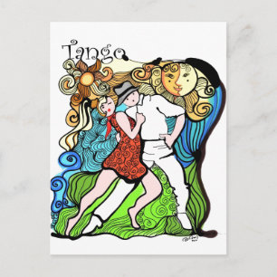 Cartão Postal Tangueritos e o Tango Sol