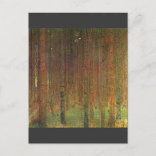 Cartão Postal Tannenwald II por Gustav Klimt
