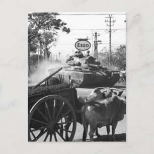 Cartão Postal Tanque de 1rua Bn., 69ª Armadura, 25 Inf. Div., mo