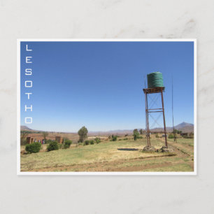 Cartão Postal tanque de água de lesotho