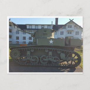 Cartão Postal Tanque M4 Sherman da Segunda Guerra Mundial