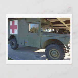 Cartão Postal Tanque Militar Camuflado no Deserto