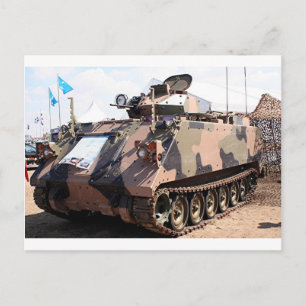 Cartão Postal Tanque: veículo militar blindado
