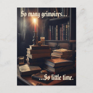 Cartão Postal Tantos Assistentes Grimoires