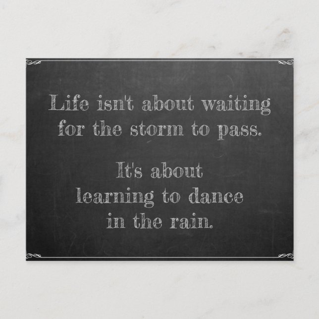 Cartão Postal Tanz im Regen (Frente)