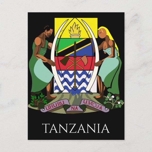 Cartão Postal tanzania emblem (Frente)