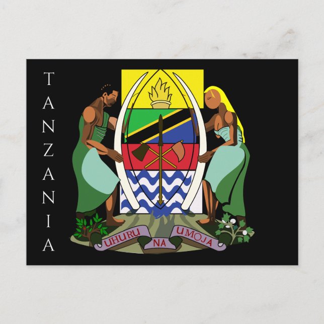 Cartão Postal tanzania emblem (Frente)