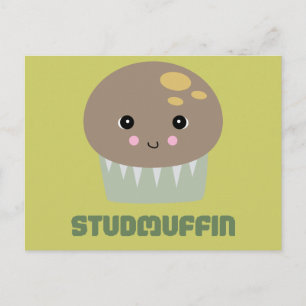 Cartão Postal tão fofo bolinho de kawaii