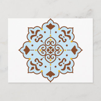 Cartão Postal Tapeçaria Persa Henna Mandala