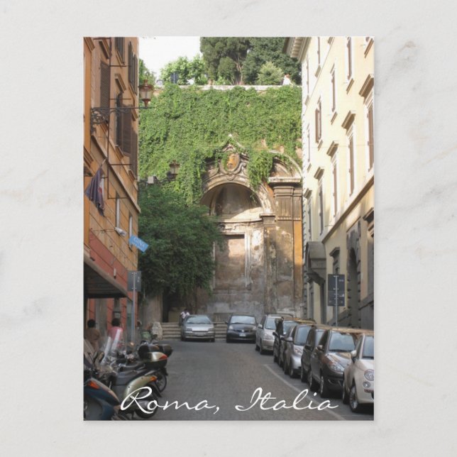 Cartão Postal Tarde da tarde em Roma (Frente)