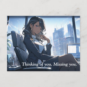 Cartão Postal Tarde da tarde no meu escritório