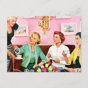Cartão Postal Tarde de 1950 Chá