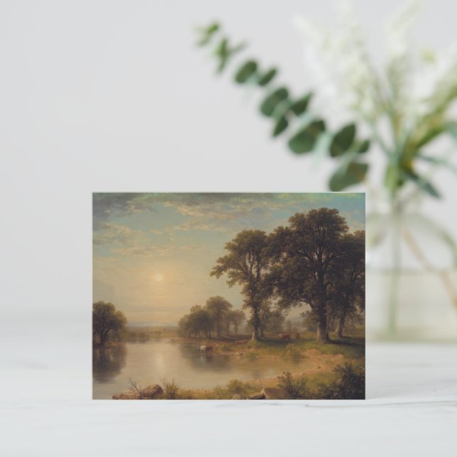 Cartão Postal Tarde de Verão (1865) - Asher Brown Durand (Em pé/Frente)