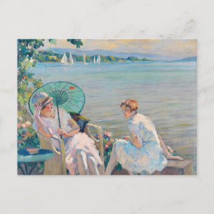 Cartão Postal Tarde de Verão no lago   Edward Cucuel