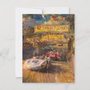 Cartão Postal Targa Florio Races Italianos