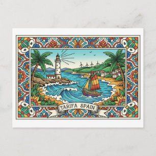 Cartão Postal Tarifa Espanha Viagem