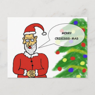 Cartão Postal Tarjeta navideña divertida