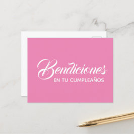 Cartão Postal Tarjeta postal - Bendiciones en tu Cumpleaños