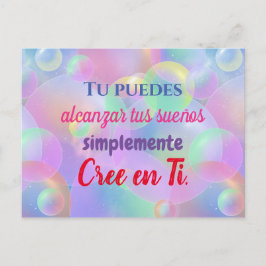 Cartão Postal Tarjeta postal - Cree en Ti