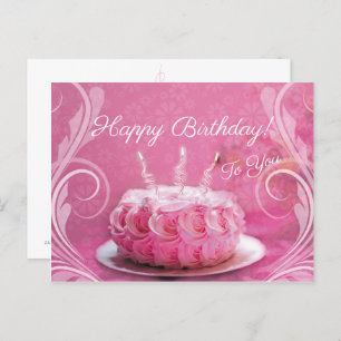 Cartão Postal Tarjeta postal - Pastel de cumpleaños