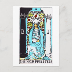 Cartão Postal tarô-alto-sacerdote