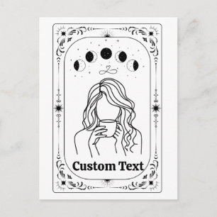 Cartão Postal Tarot Astrologia Personalizada Sorte Sinal Zodiaca