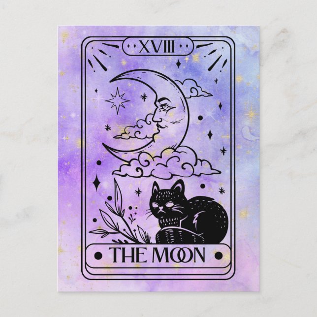 Cartão Postal Tarot da Lua (Frente)