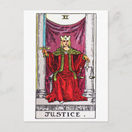 Cartão Postal tarot-justiça
